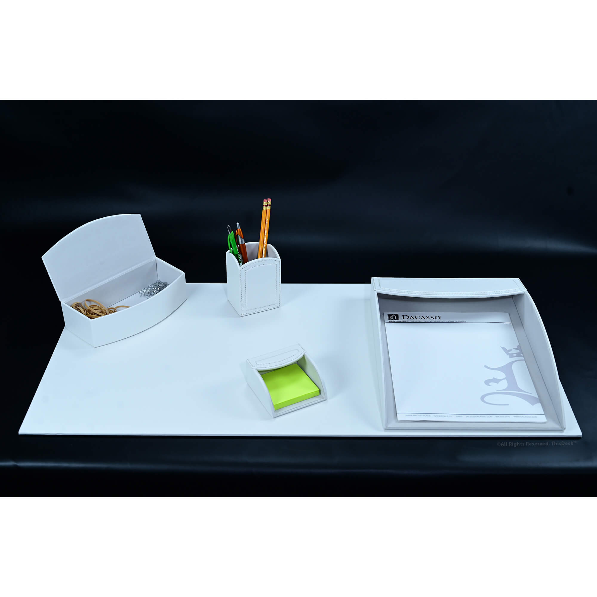 🎁 Home/Office 5pc Desk Accessory Set - White (100% off)