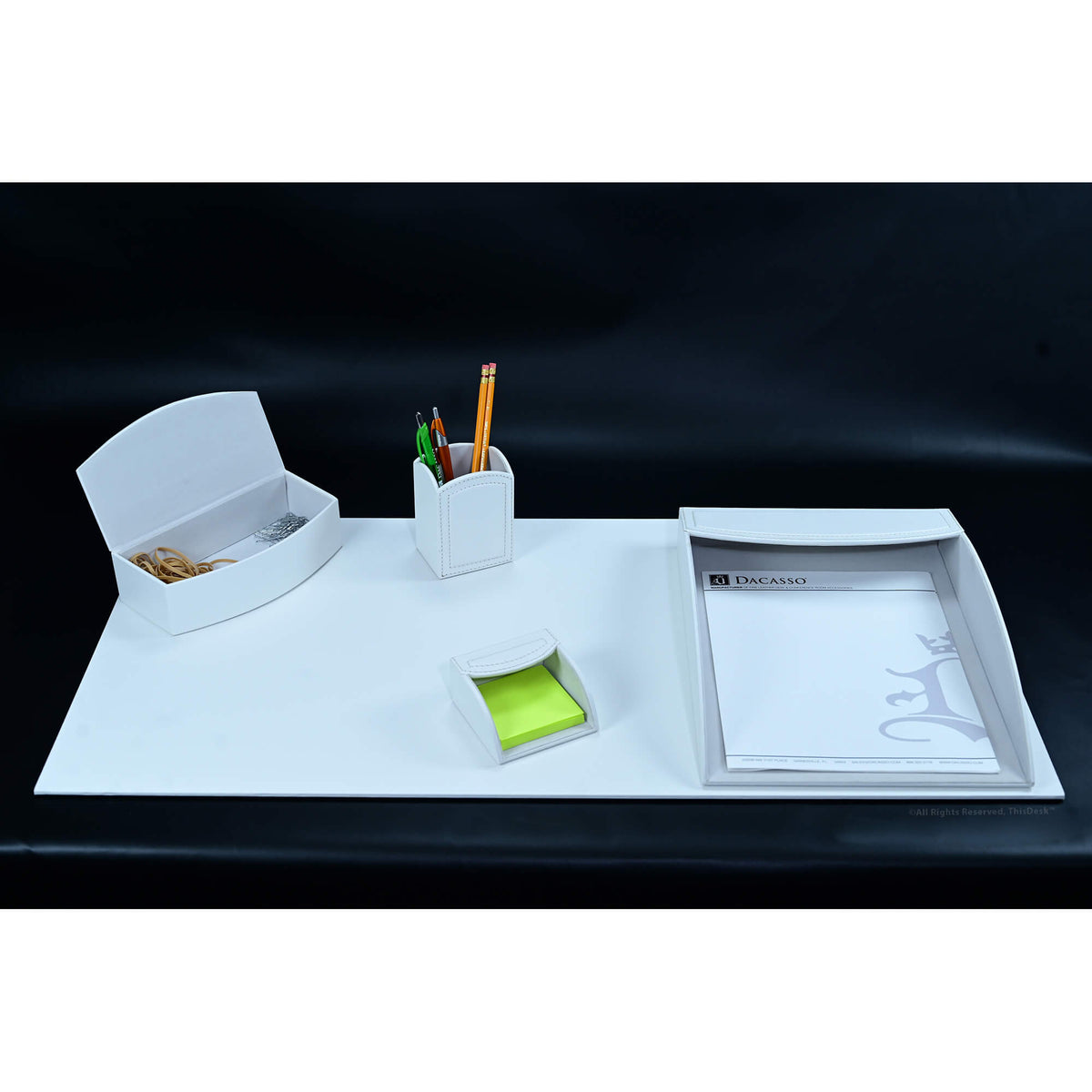 🎁 Home/Office 5pc Desk Accessory Set - White (100% off)