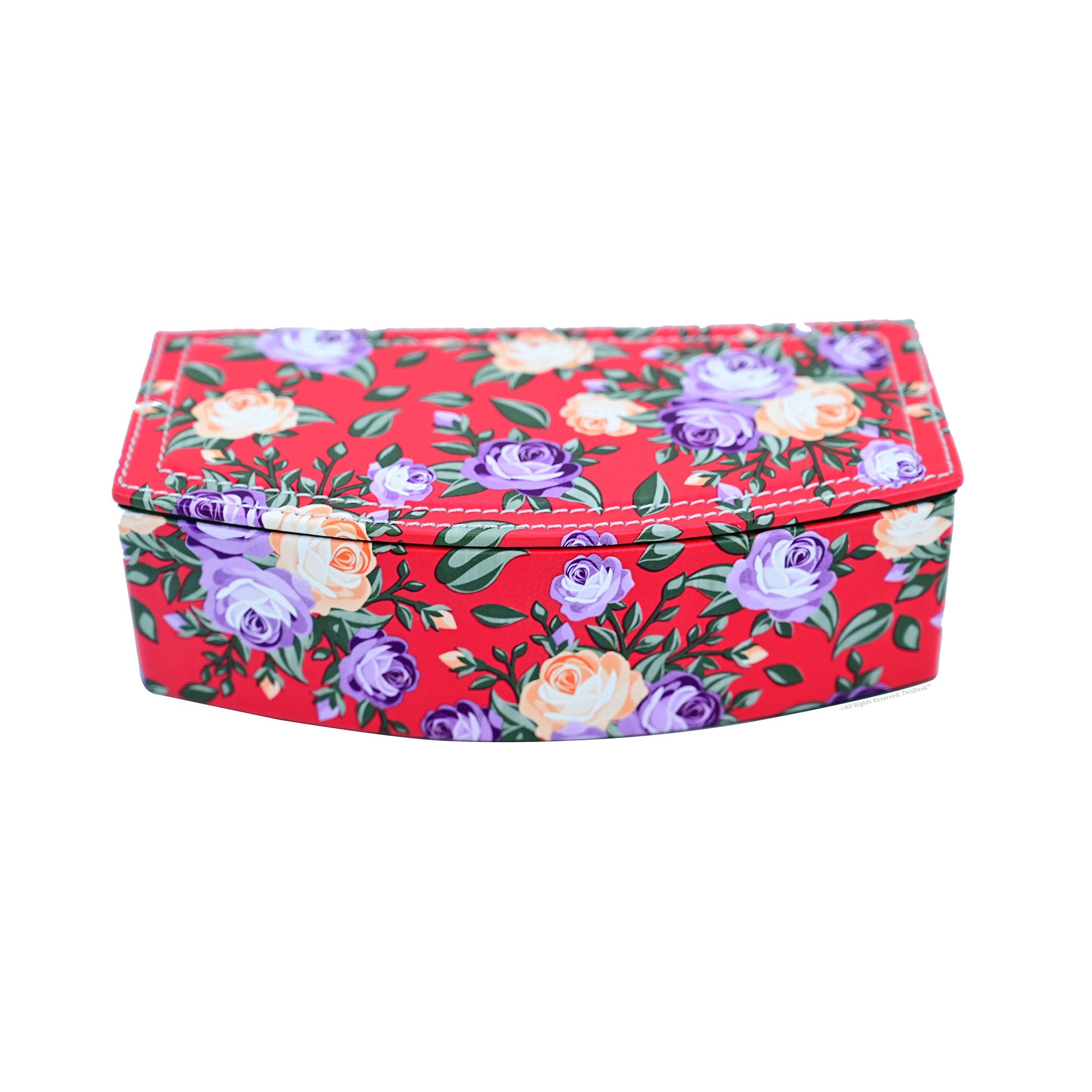 Red Desk Accessory Set Home/Office 5pc Desk Accessory Set - Floral Red – The Elegant Office