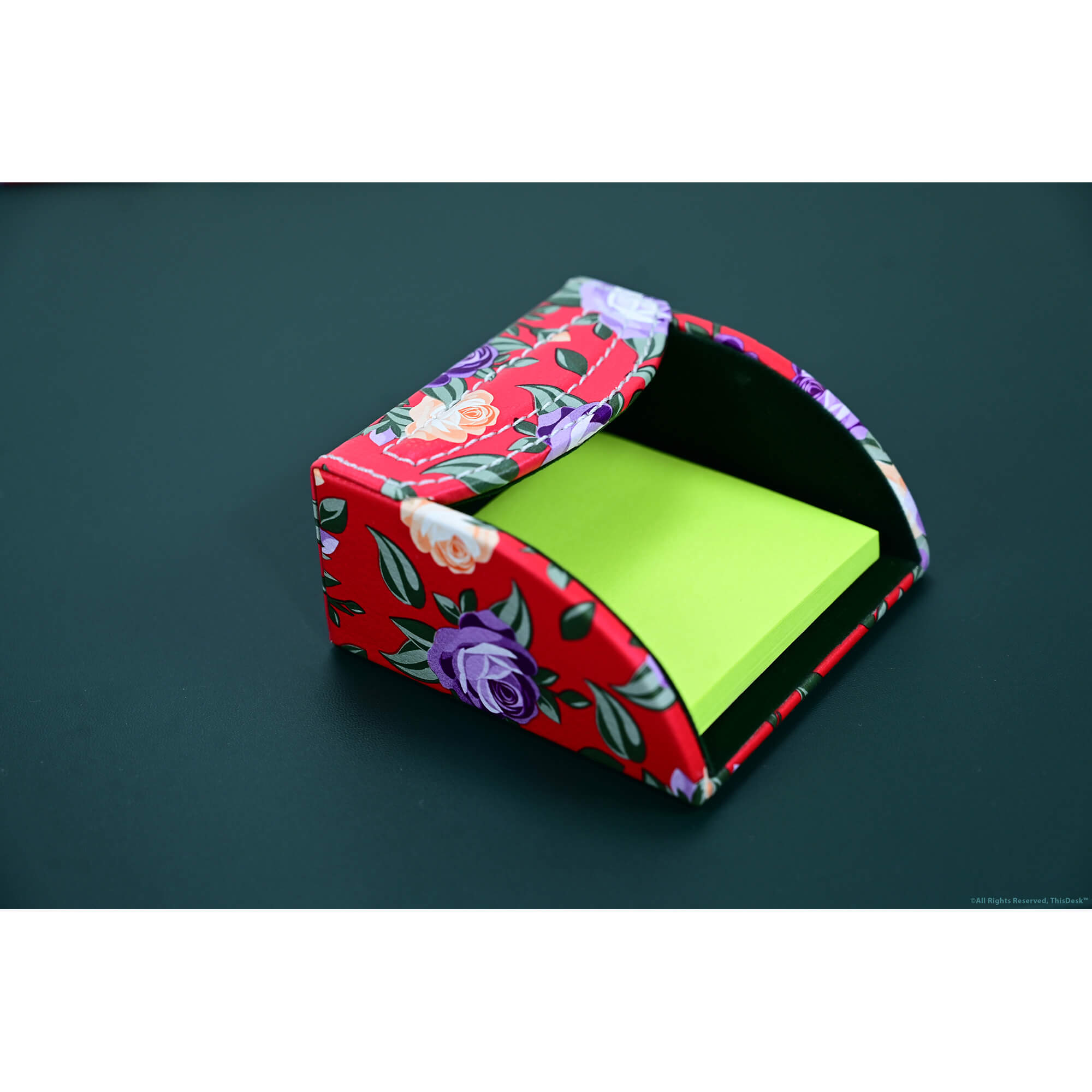 Red Desk Accessory Set Home/Office 5pc Desk Accessory Set - Floral Red – The Elegant Office