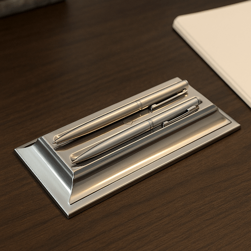 El Casco Chrome Plated Horizontal Pen Holder