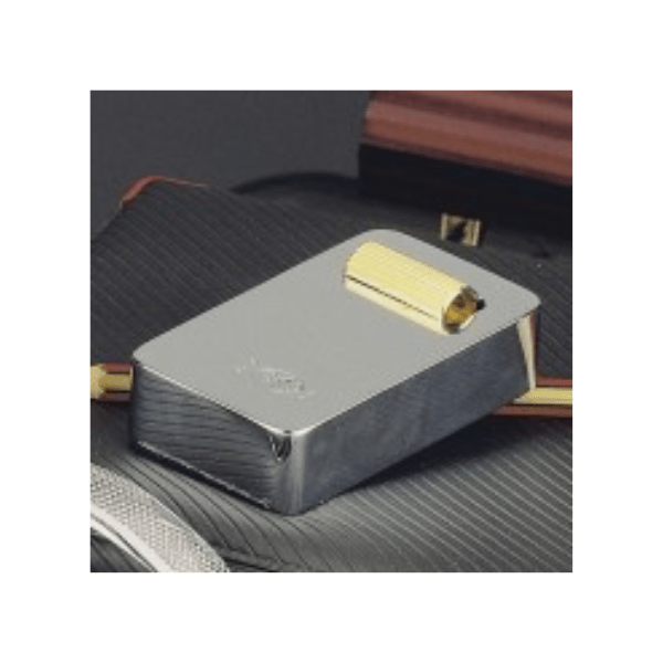 El Casco Mini Pencil Sharpener with Stand - Chrome and 23K Gold