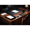 Black Leather Desk Pad, 34 x 20