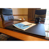 Black Leather Conference Table Pad, 17 x 14