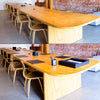 Black Leather Conference Table Pad, 17 x 14