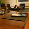 Black Leather Conference Table Pad, 17 x 14