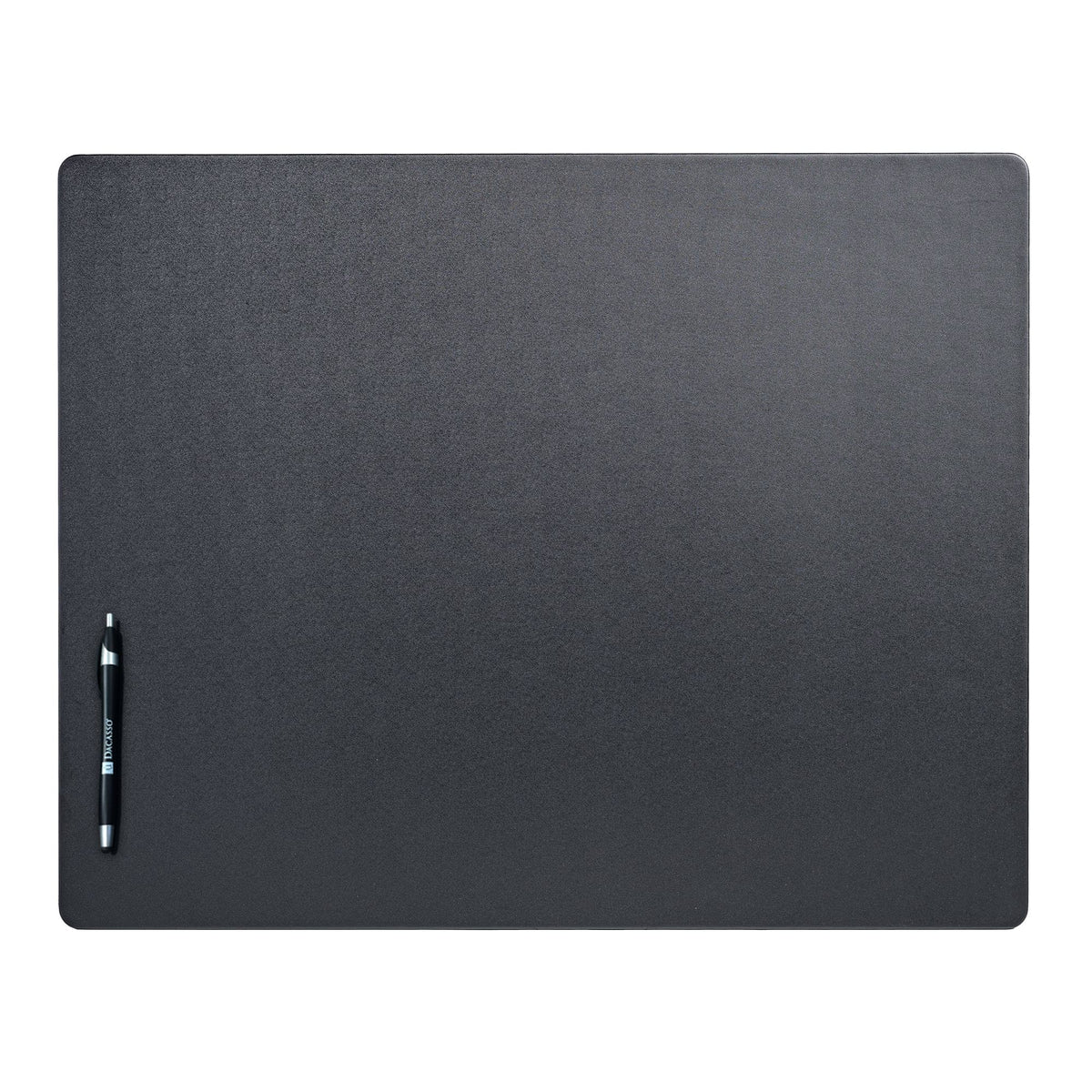 Black Leatherette Desk Pad w/out Rails, 24 x 19