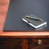 Black Leatherette Desk Pad w/out Rails, 24 x 19