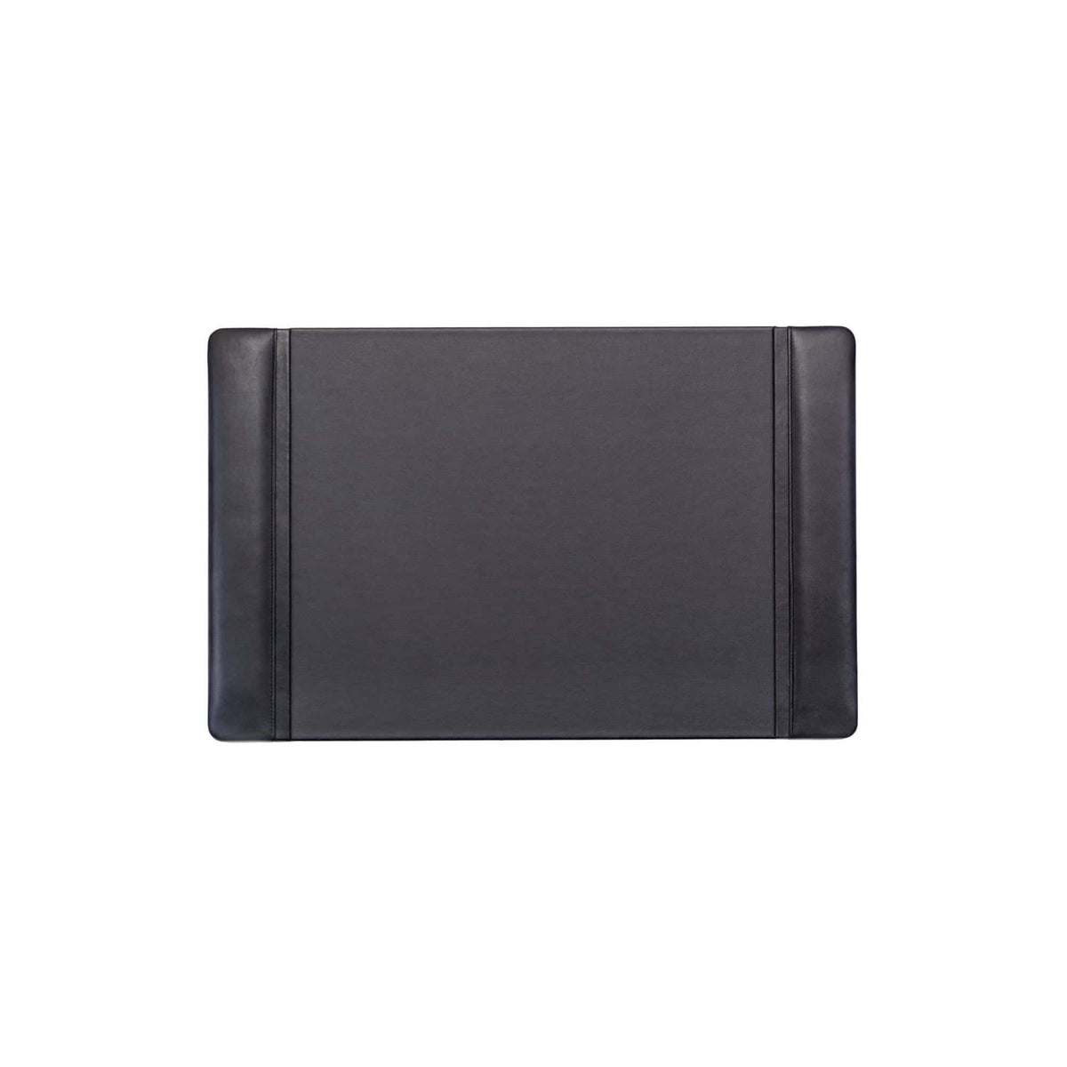 Black Leather 22 x 14 Side-Rail Desk Pad