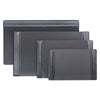 Black Leather 22 x 14 Side-Rail Desk Pad