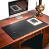 Black Leatherette Desk Pad w/out Rails, 38 x 24