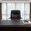 Black Leatherette Desk Pad w/out Rails, 38 x 24