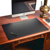 Black Leatherette Desk Pad w/out Rails, 34 x 20