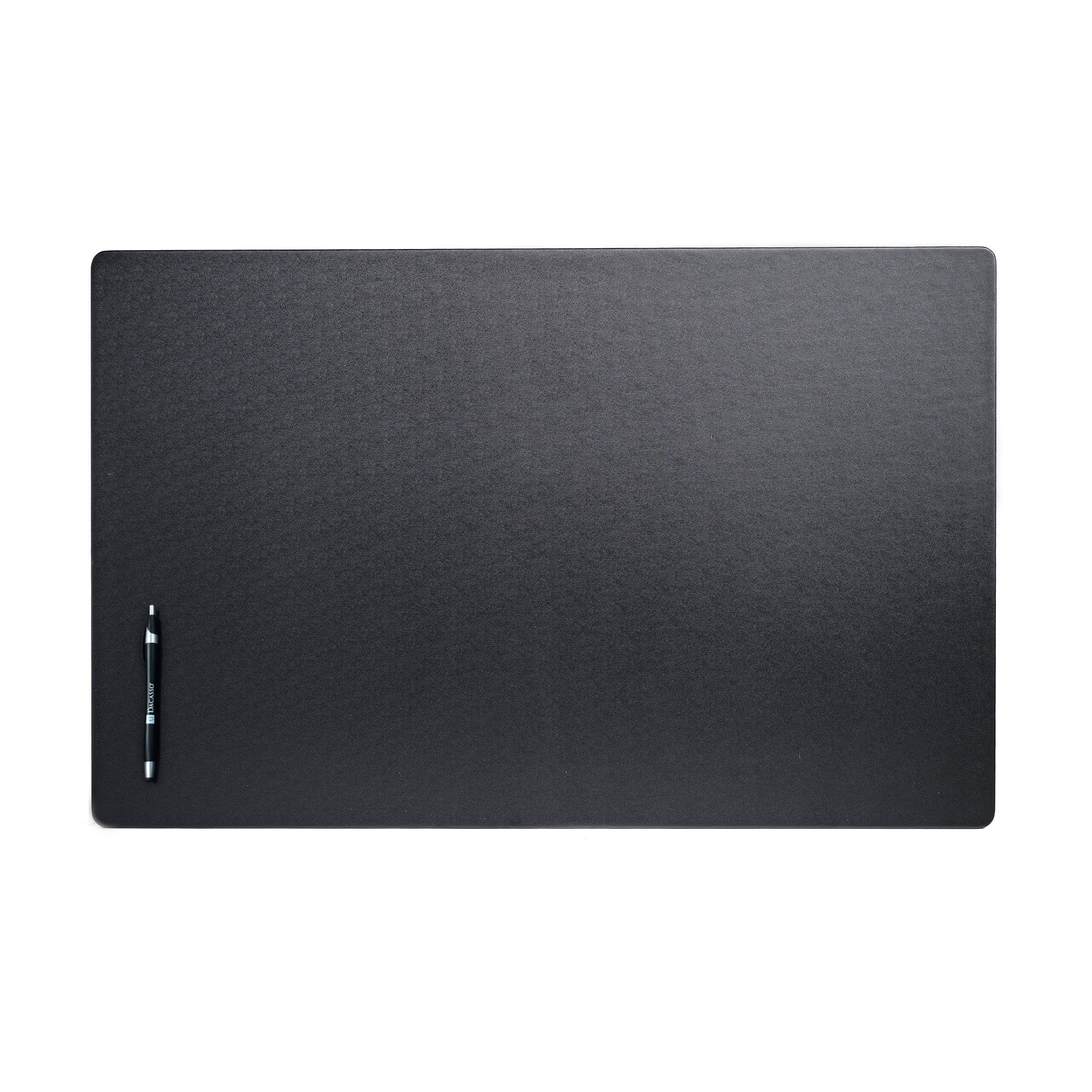 Black Leatherette Desk Pad w/out Rails, 30 x 19