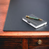 Black Leatherette Desk Pad w/out Rails, 30 x 19