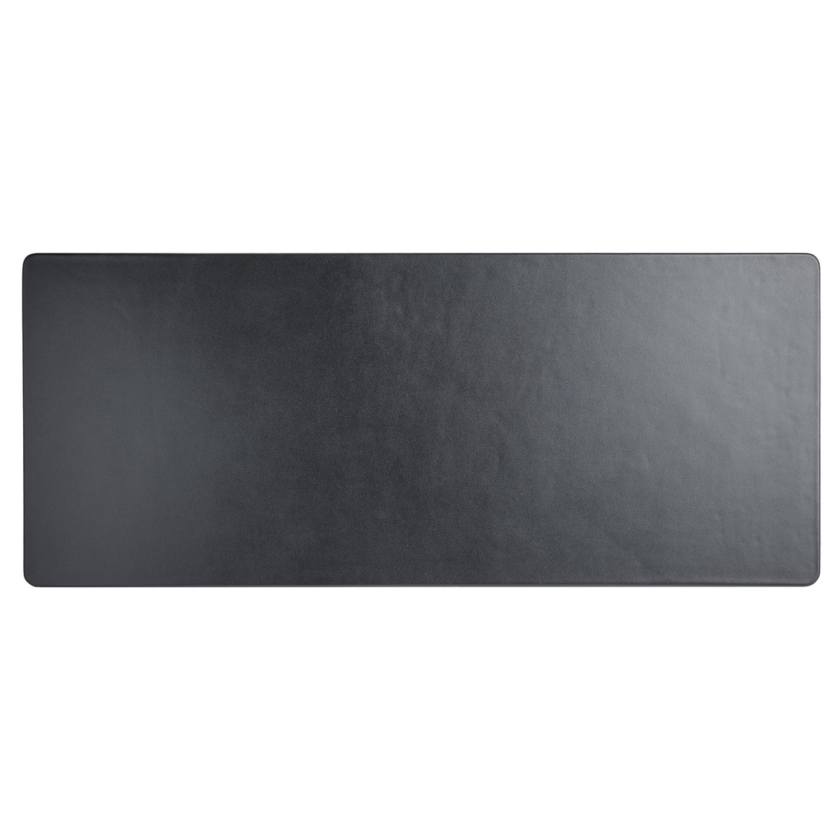 Classic Black Leather Keyboard/Mouse Desk Pad, 30 x 12.5