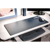 Classic Black Leather Keyboard/Mouse Desk Pad, 30 x 12.5