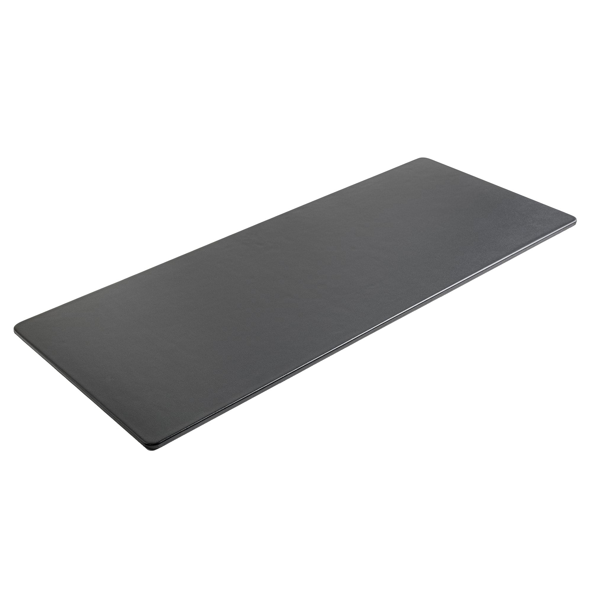 Classic Black Leather Keyboard/Mouse Desk Pad, 30 x 12.5