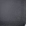 Classic Black Leather Keyboard/Mouse Desk Pad, 30 x 12.5