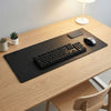 Black Leatherette Keyboard/Mouse Desk Pad, 30 x 12.5
