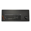 Black Leatherette Keyboard/Mouse Desk Pad, 30 x 12.5