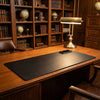 Black Leatherette Keyboard/Mouse Desk Pad, 30 x 12.5