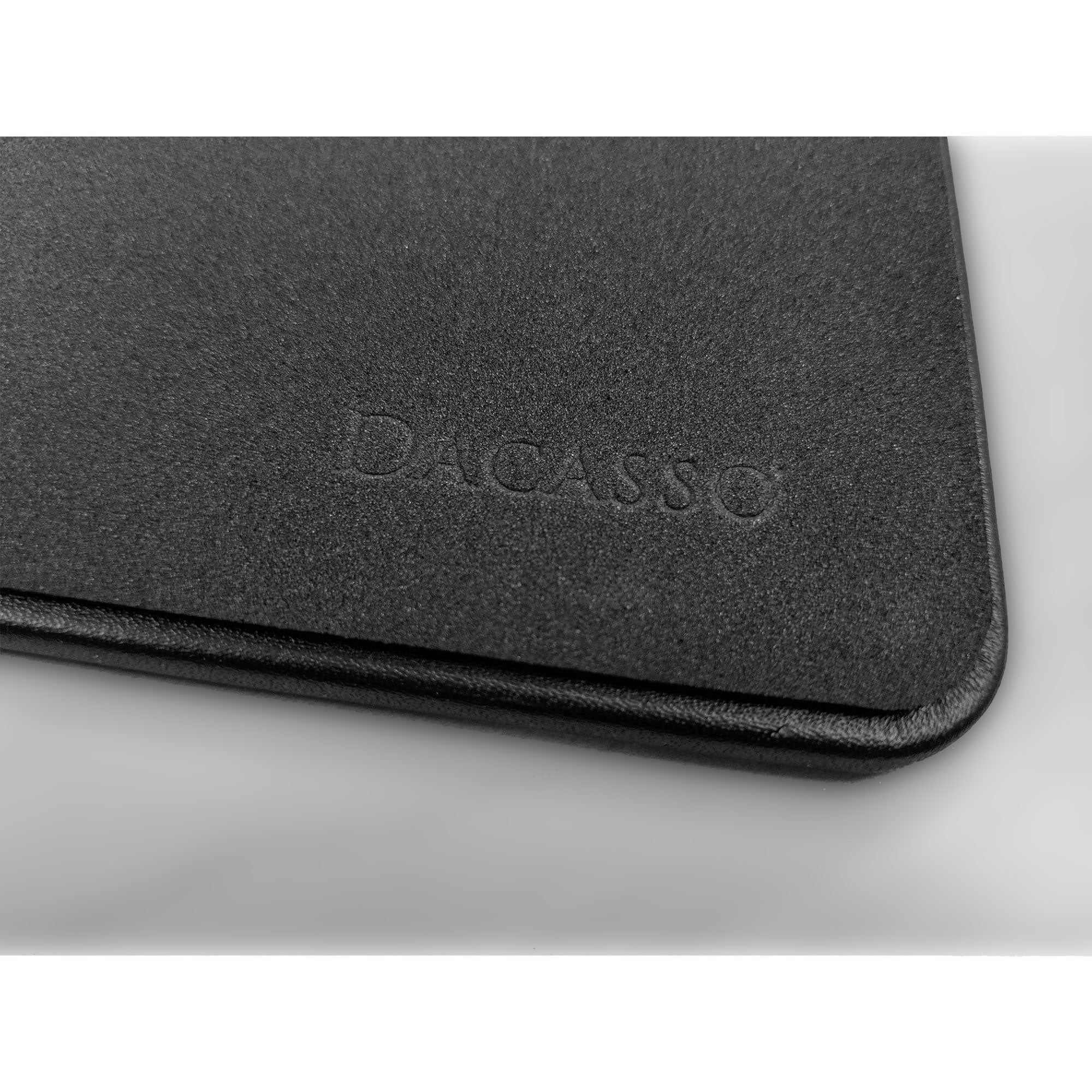 Black Leather 34 x 14 Keyboard/Mouse Desk Mat With Rubberized Enhanced Non-Slip Backing