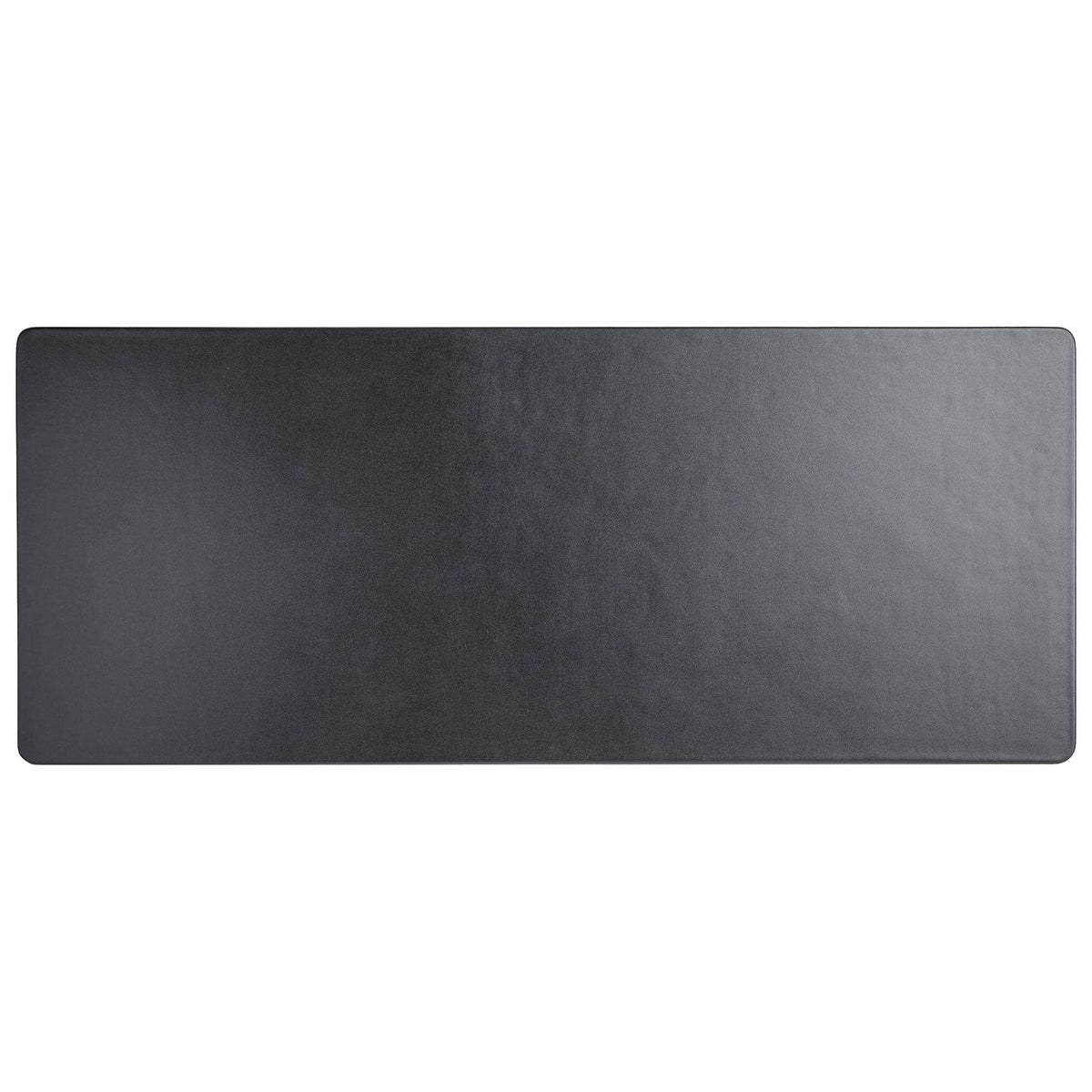 Black Leather 34 x 14 Conference Table Single Runner With Rubberized Enhanced Non-Slip Backing
