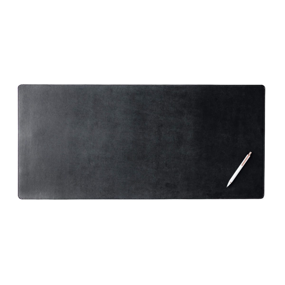 Black Bonded Leather No Core Rollable Desk Mat, 32 x 15