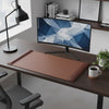Mocha Leather Desk Pad, 25.5 x 17.25