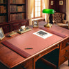 Mocha Leather Desk Pad, 38 x 24