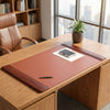 Mocha Leather Desk Pad, 38 x 24