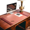 Mocha Leather Desk Pad, 38 x 24