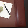 Mocha Leather Desk Pad, 22 x 14