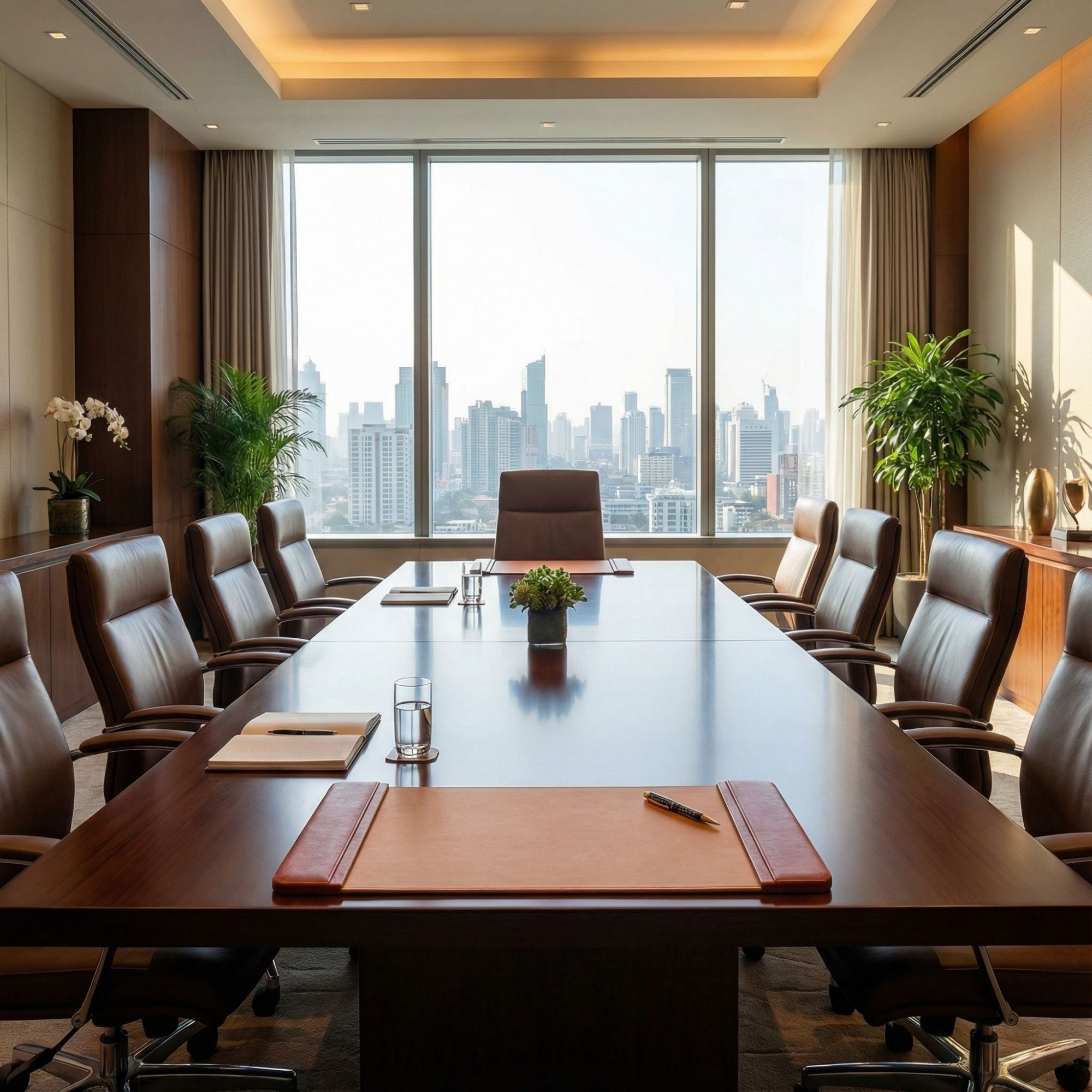 Mocha Leather Desk Pad, 22 x 14