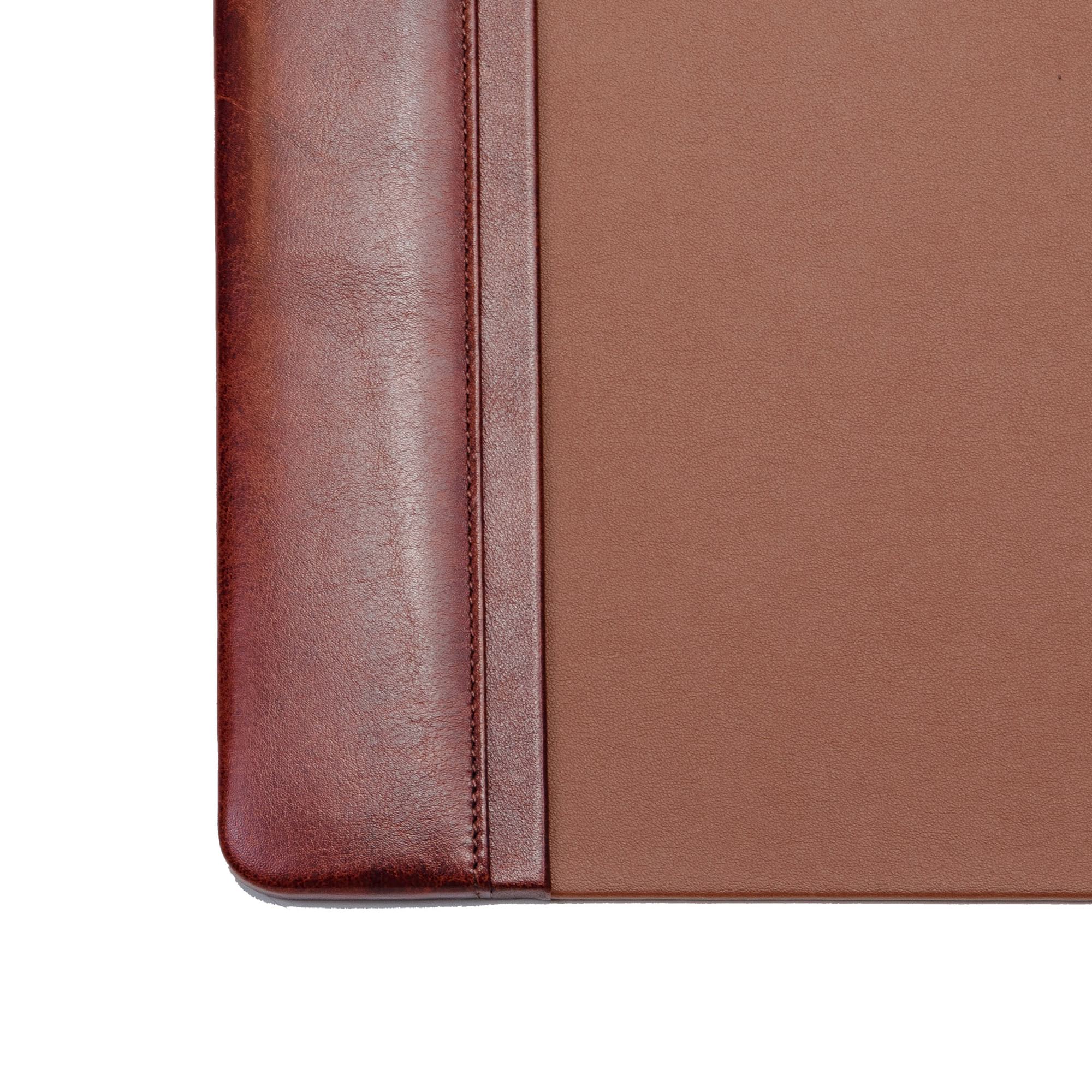 Mocha Leather Desk Pad, 22 x 14