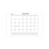 Rustic Brown Leather Desk Pad w/ 2025 Calendar Insert, 25.5 x 17.25