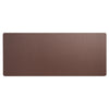 Chocolate Brown Leatherette 34 x 14 Keyboard/Mouse Desk Mat With Rubberized Enhanced Non-Slip Backing