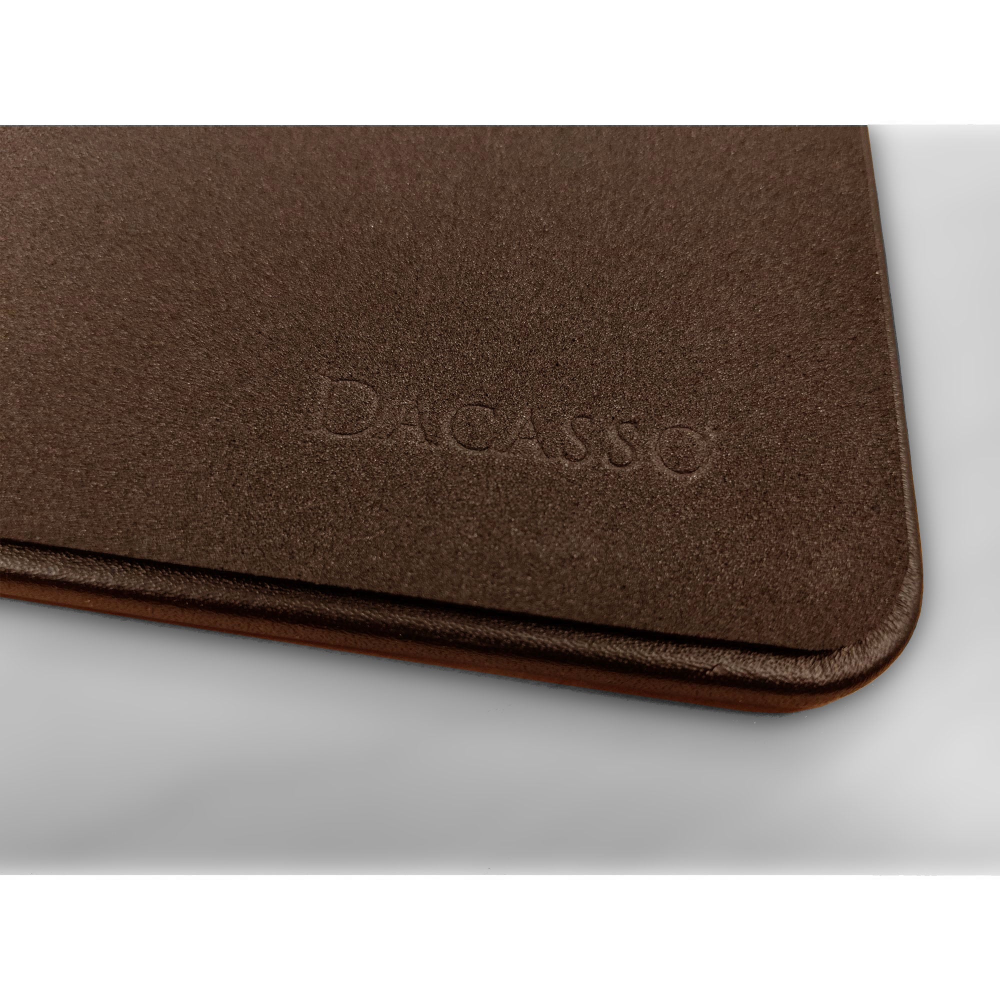 Chocolate Brown Leatherette 34 x 14 Keyboard/Mouse Desk Mat With Rubberized Enhanced Non-Slip Backing