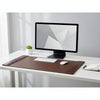 Chocolate Brown Leather Desk Pad, 34 x 20