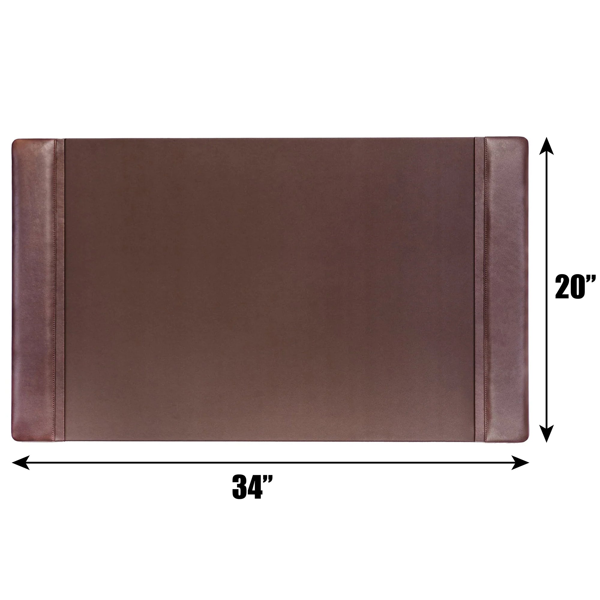Chocolate Brown Leather Desk Pad, 34 x 20