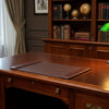 Chocolate Brown Leather Desk Pad, 25.5 x 17.25