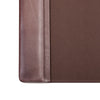 Chocolate Brown Leather Desk Pad, 25.5 x 17.25