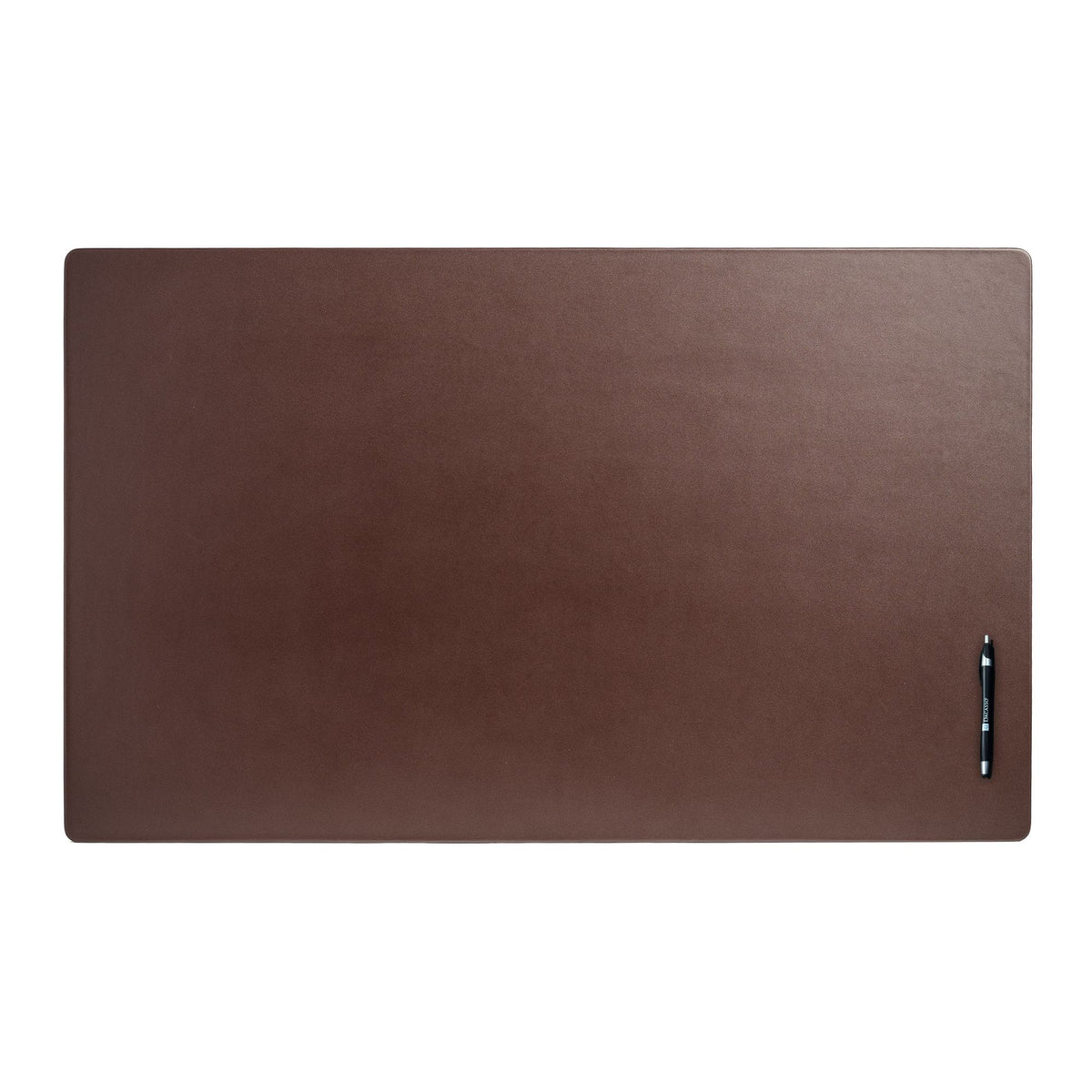 Chocolate Brown Leather Desk Pad w/out Rails, 38 x 24