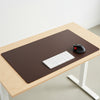 Chocolate Brown Leather Desk Pad w/out Rails, 38 x 24