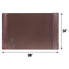 Chocolate Brown Leather Desk Pad, 38 x 24
