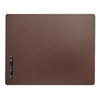 Chocolate Brown Leatherette Desk Mat w/out Rails, 24 x 19