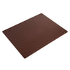 Chocolate Brown Leatherette Desk Mat w/out Rails, 24 x 19