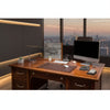 Chocolate Brown Leather Desk Pad, 22 x 14