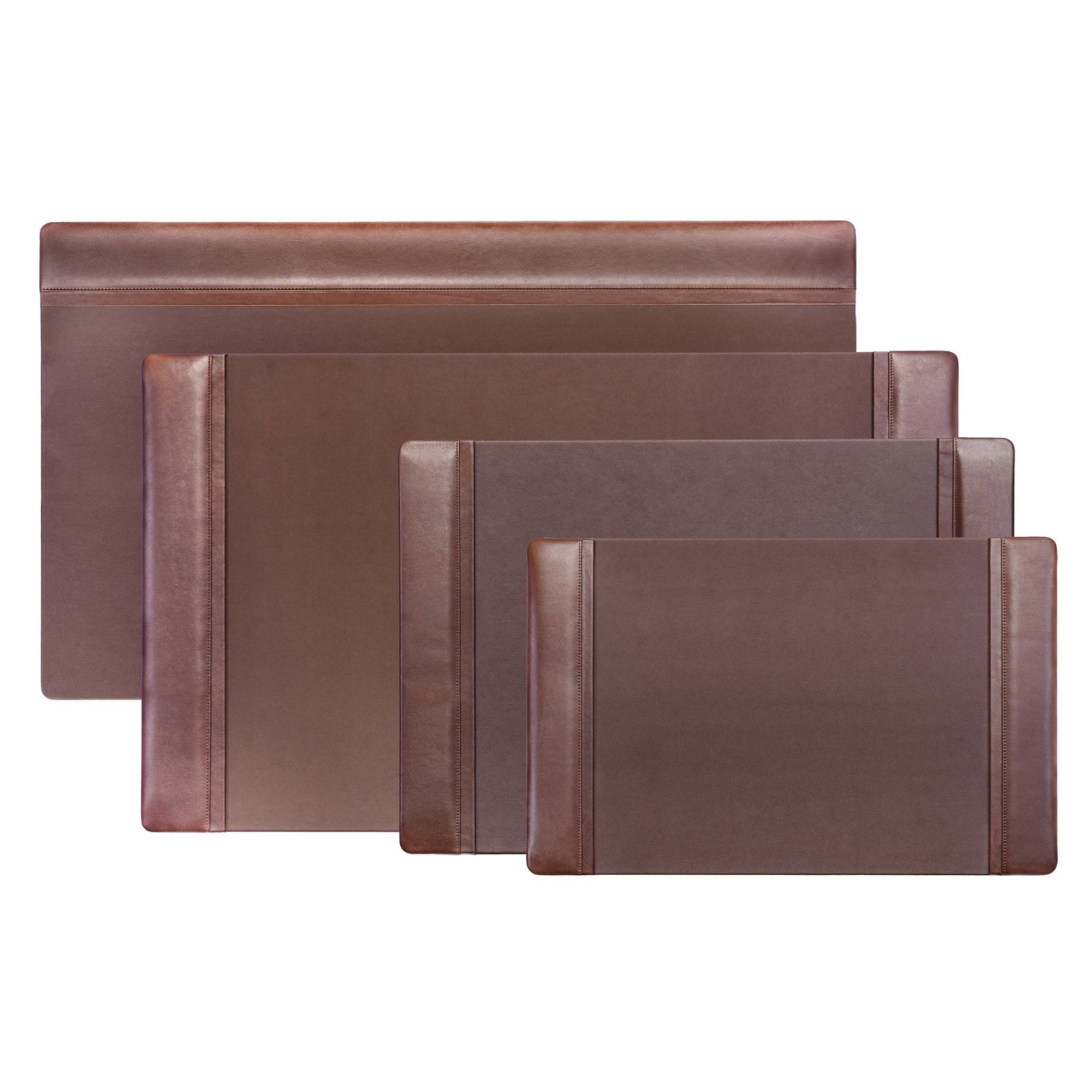 Chocolate Brown Leather Desk Pad, 22 x 14